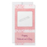 Romantic Valentine heart design Photo Card Template