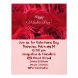 Romantic Valentine's Day Roses Personalized Announcements
