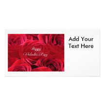 Romantic Valentine's Day Roses Picture Card