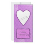 Romantic Valentine's heart design Photo Greeting Card