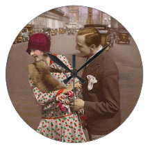 Romantic Vintage Couples - Photography Wallclocks