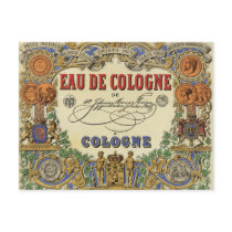 Romantic Vintage Parisian Perfume Label. Postcards