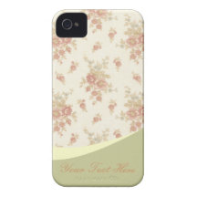 Romantic Vintage  Roses v4 iPhone 4 Cover