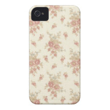 Romantic Vintage  Roses v5 Case-Mate iPhone 4 Case