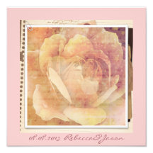 romantic vintage spring pink rose floral wedding photographic print