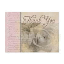 Romantic Vintage Thank you Postcards
