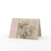 Romantic Vintage Wedding Rose Cards