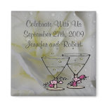Romantic White Begonia RSVP Magnet
