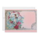 ROMANTICA,Elegant Classy Pink Blue Wedding Party invitations