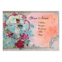 ROMANTICA MONOGRAM 3 BUSINESS CARD TEMPLATE