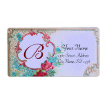 ROMANTICA MONOGRAM blue labels