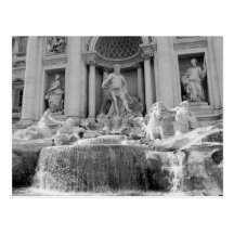 Rome, carte postale de fontaine de TREVI