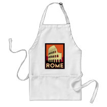 rome italy coliseum europe vintage retro travel aprons