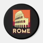 rome italy coliseum europe vintage retro travel magnets