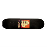 rome italy coliseum europe vintage retro travel skate board deck