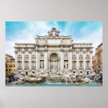 rome italy trevi fountain poster FROM  8.99