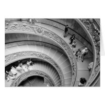 Rome Italy, Vatican Staircase 2 Greeting Card