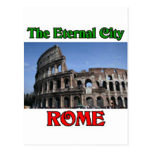Rome la ville éternelle carte postale