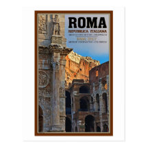 Rome - la voûte de Constantine et du Colosseum Carte Postale