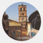 Rome - Santa Maria in Trastevere Round Stickers