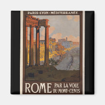 Rome through the Mont-Cenis Fridge Magnet