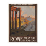 Rome through the Mont-Cenis postcards