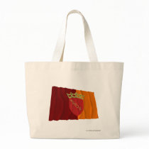 Rome Waving Flag Tote Bags