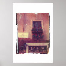 Rome Window with Geraniums Posters