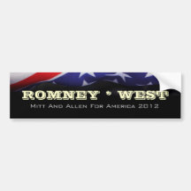 ROMENY / WEST Campaign Bumper Sticker