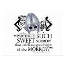 Romeo & Juliet Quote Post Cards