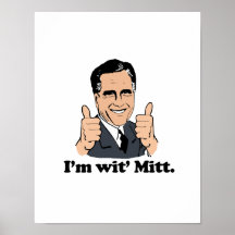 ROMNEY 2012 - Je suis WIT MITT.png Posters