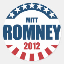 Romney 2012 round sticker