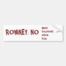 Romney AUCUN adhésif pour pare-chocs Autocollants Pour Voiture