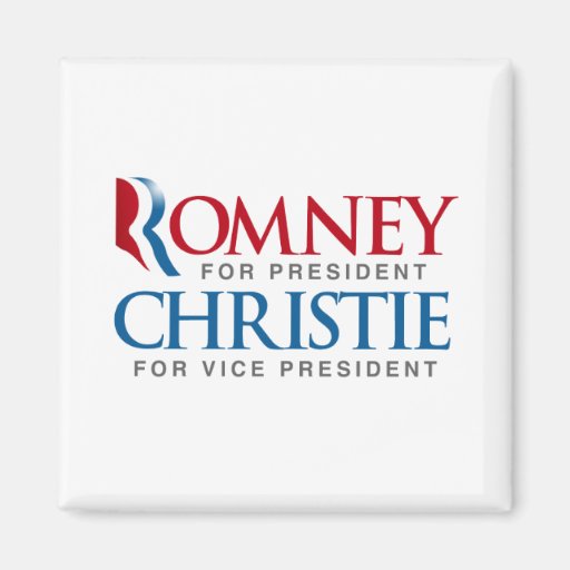 ROMNEY CHRISTIE FOR VP LOGO.png Refrigerator Magnet
