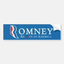 Romney : Croyez à l'Amérique Autocollants Pour Voiture