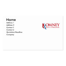 Romney - croyez au Mormonism Cartes De Visite Personnelles