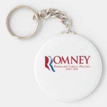 Romney - embrassant des politiques libérales depui porte-clef