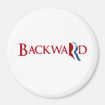 Romney est Backward.png Aimants Pour Réfrigérateur