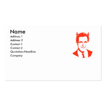 Romney est le diable modèle de carte de visite