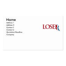 Romney est perdant cartes de visite personnelles
