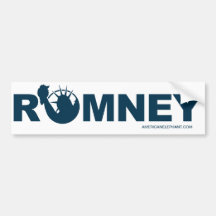 Romney for Liberty Bumper Sticker -White