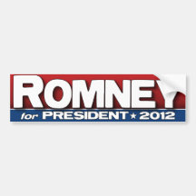 Romney for President 2012 Bumper Sticker