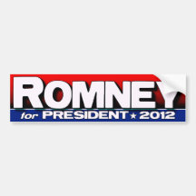 Romney for President 2012 Bumper Stickers