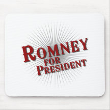ROMNEY FOR PRESIDENT (Burst) Mousepads