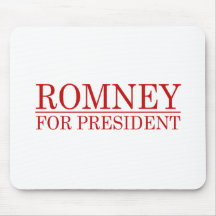 ROMNEY FOR PRESIDENT (Red) Mouse Pad