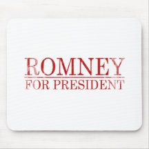 ROMNEY FOR PRESIDENT (Red) Mousepads