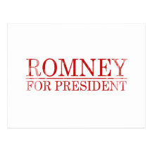 ROMNEY FOR PRESIDENT (Red) Post Card