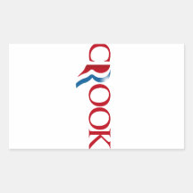 Romney is a Crook Rectangle Stickers