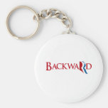 Romney is Backward.png Key Chain