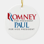 ROMNEY PAUL FOR VP LOGO.png Christmas Tree Ornament
